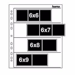 Hama Negative sleeves, 60 - 70 mm, Glassine matt, 4 feuilles, 60 x 70 mm, 100 feuilles, 260 mm, 310 mm
