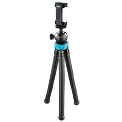 Hama FlexPro trépied Smartphone/action caméra 3 pieds Noir, Bleu