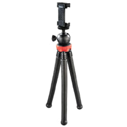 Hama "FlexPro" trépied Smartphone/action caméra 3 pieds Noir, Rouge