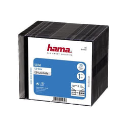 Hama 00011432 étui disque optique Noir, Transparent