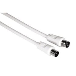 Hama 00011901 câble coaxial 3 m M FM Blanc