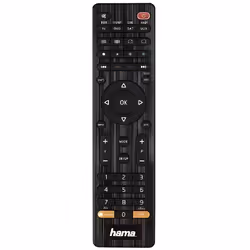 Hama 00012307, DVD/Blu-ray, SAT, TV, VCR, IR Wireless, Appuyez sur les boutons, Noir