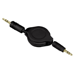 Hama Roll-Up Stereo Cable câble audio 1,1 m 3,5mm Noir