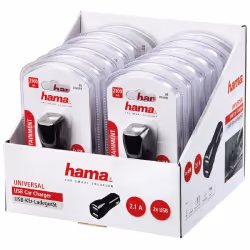 Hama Universal, Auto, USB, 5 V, Noir