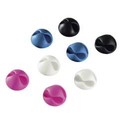 Hama Candy serre-câbles Plastique Noir, Bleu, Rose, Blanc 8 pièce(s)