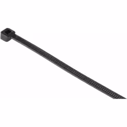 Hama Kabelbinder 200 mm, 50 Stück, selbstsichernd, Schwarz, Nylon, Noir, 200 mm