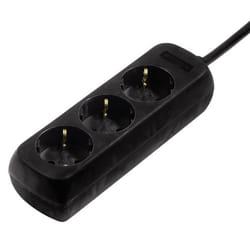 Hama 0003039 protection surtension Noir 3 sortie(s) CA 230 V 1,4 m