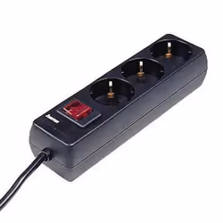 Hama 00030392, 3 sortie(s) CA, 230 V, 50 Hz, 3500 W, Noir, 1,4 m