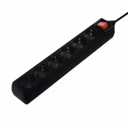 Hama 00030394, 6 sortie(s) CA, 230 V, 50 Hz, 3500 W, Noir, 1,4 m