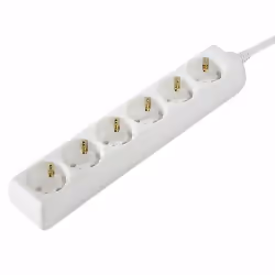 Hama 00030529, 1,4 m, Plastique, Blanc, 6 sortie(s) CA, 230 V, 3500 W