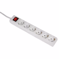Hama 00030530, 6 sortie(s) CA, 3500 W, Blanc, 1,4 m