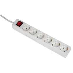 Hama 00030530 protection surtension Blanc 6 sortie(s) CA 1,4 m