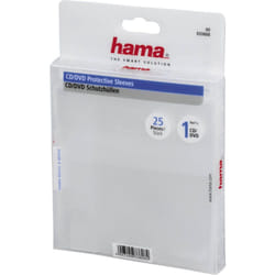 Hama CD/DVD Protective Sleeves, Pack of 25 25 disques Transparent