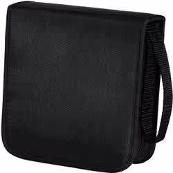 Hama Pochette pour 40 CD/DVD/Blu-ray, Noir, 50 disques, Noir, Nylon
