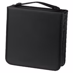 Hama CD Wallet Nylon 208, black, 208 disques, Noir, Nylon