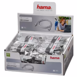 Hama 00034694, 1,5 m, USB A, USB B, Gris