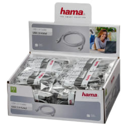 Hama 00034694 câble USB 1,5 m USB A USB B Gris