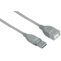 Hama USB Extension Cable A-Plug - A-Socket, 0.25 m câble USB 0,25 m USB A Gris