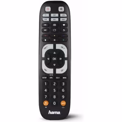 Hama 00040074, DVD/Blu-ray, STB, TV, VCR, IR Wireless, Appuyez sur les boutons, Noir