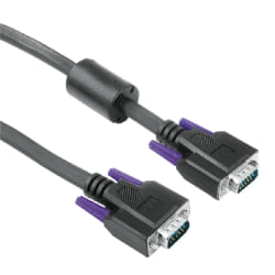Hama VGA Monitor Cable, 15-pin HDD- 15-pin HDD Plug, 1.8m, 10 pieces câble VGA 1,8 m VGA (D-Sub) Noir
