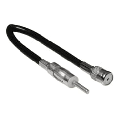 Hama Antenna Adapter Plug DIN - Socket ISO câble de signal Noir