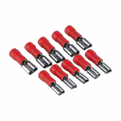 Hama Flat plug capsule set, Rouge, Argent, 10 pièce(s)