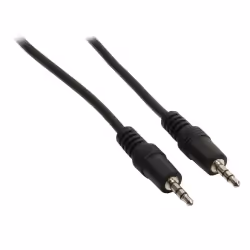 Hama AV Connecting Cable 3.5mm Stereo Jack Plug - Stereo Jack Plug, 1.5 m, 3,5mm, Mâle, Mâle, 1,5 m, Noir