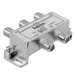 Hama CATV Splitter, 4 Way Argent