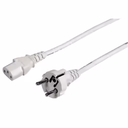 Hama Universal Mains Lead, 5 m, white, 5 m