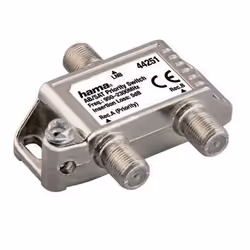 Hama AB/SAT Priority Switch, F, Argent