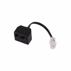 Hama Modular plug US 8p4c -&gt; 2 modular couplers US 8p4c, 0,1 m, RJ-45, 2 x RJ-45