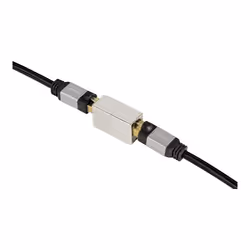 Hama 2 x 8p8c (RJ 45) coupler, RJ-45, RJ-45, Gris