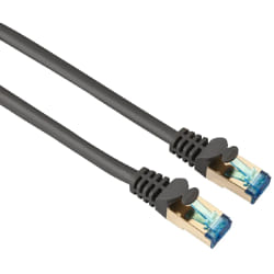 Hama 8p8c (RJ45) male plug - 8p8c (RJ45) male plug câble de réseau Gris 10 m
