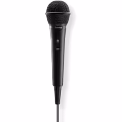 Microphone Dynamique - HAMA - Party - Câble Jack 25 m - Adaptateur 635 mm - Interrupteur On/Off