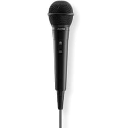 Microphone Dynamique - HAMA - Party - Câble Jack 25 m - Adaptateur 635 mm - Interrupteur On/Off