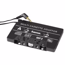 Hama 00046080, Adaptateur de cassette audio, Noir