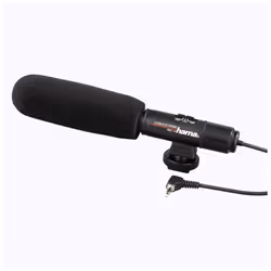 Hama RMZ-14 Stereo Directional Microphone, -54 dB, 400 - 14000 Hz, 600 Ohm, Cardioid, Avec fil, 0,9 m