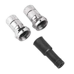 Hama SAT Connection Kit "Single-LNB", 3 parts connecteur de fils Argent