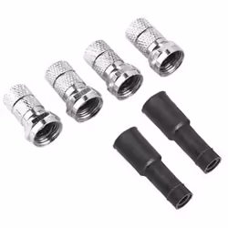 Hama SAT Connection Kit "Twin-LNB", 6 parts, Argent, 4 pièce(s)