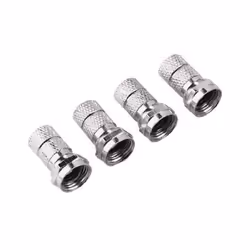 Hama F-Plug "ProfiLine", 7.0 mm, 4 pieces, Argent, 4 pièce(s)