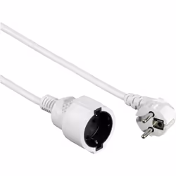 Hama 00047865, 3 m, Type F, Blanc, 1 sortie(s) CA, Blanc