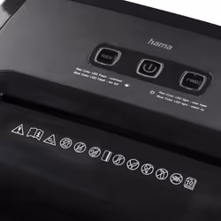 Hama Prime M100 destructeur de papier Découpage par micro-broyage 62 dB 22 cm Noir - Vue supplémentaire 3