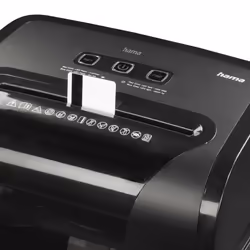 Hama Prime M100 destructeur de papier Découpage par micro-broyage 62 dB 22 cm Noir - Vue supplémentaire 4