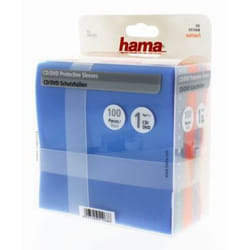 Hama CD-ROM/DVD-ROM Protective Sleeves 100 100 disques Multicolore