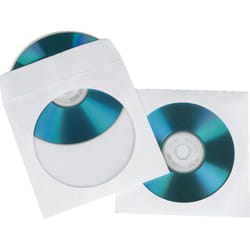 Hama CD Paper Sleeves, white, 50 pcs/Pack 1 disques Blanc