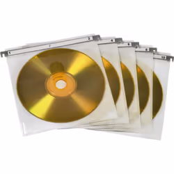 Hama CD/DVD Double Protective Sleeves,Pack of 50 Pcs., White, 2 disques, Blanc