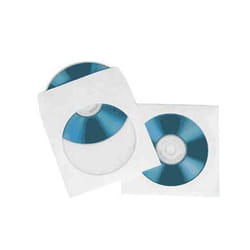 Hama CD/DVD Paper Protection Sleeves, white, pack of 25 1 disques Blanc