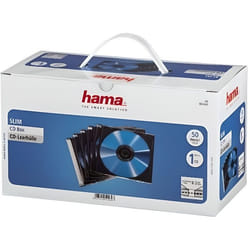 Hama CD Slim Jewel Case, pack 50 Pcs 1 disques Transparent