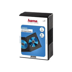 Hama 00051294 étui disque optique Boîtier DVD 2 disques Noir