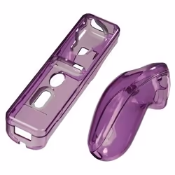 Hama Hardcase Kit for Nintendo Wii Remote Control, transparent-violet, Nintendo Wii